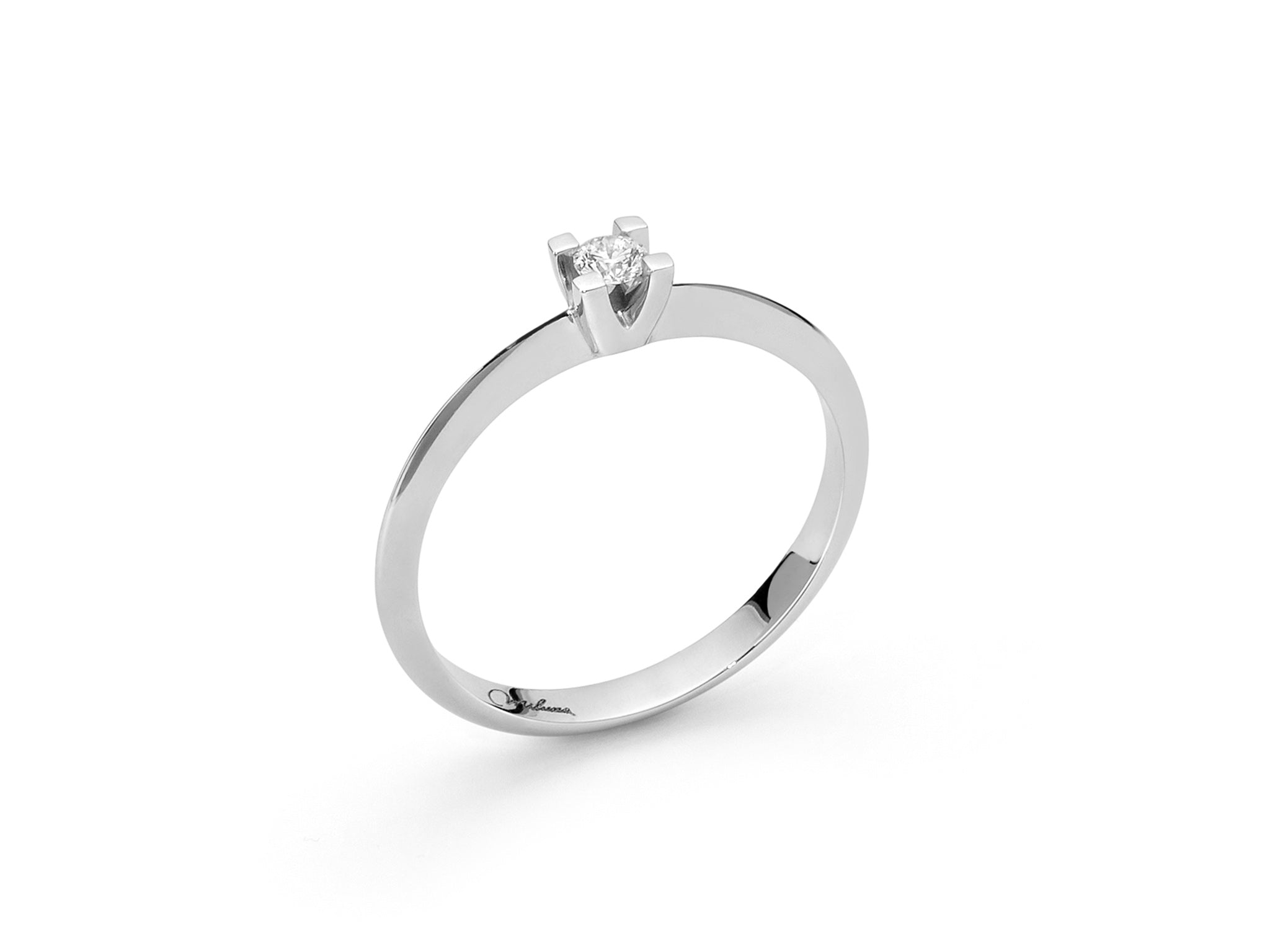 Anelli Donna Miluna Solitario Sfaccetato Oro 18 KT Diamanti LID3265-010G7